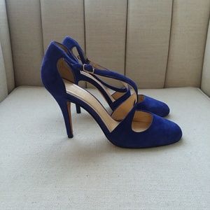 Talbots Luisa crisscross strap royal blue pump